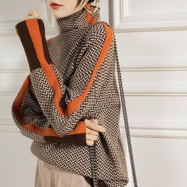 Lucia - Jersey de gola alta