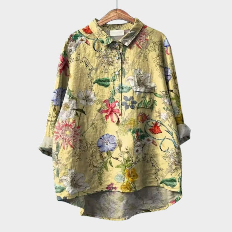 Livia | Blusa Premium com Acabamentos em Renda