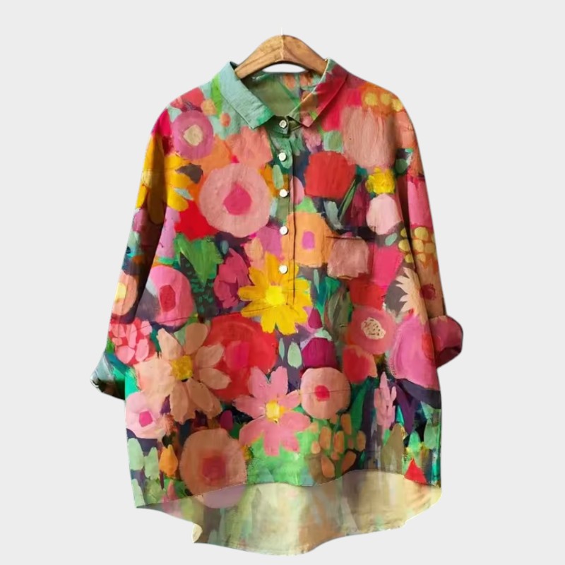 Yvonne | Blusa Premium com Detalhes em Renda