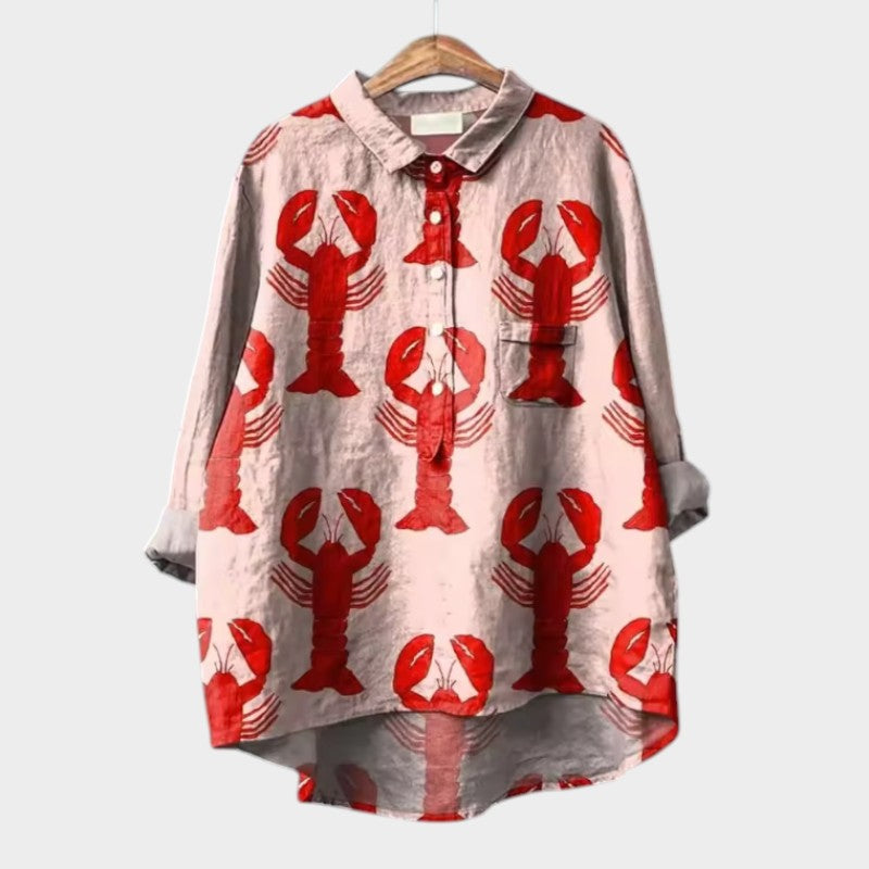 Krabben | Blusa Premium com Padrões de Flores