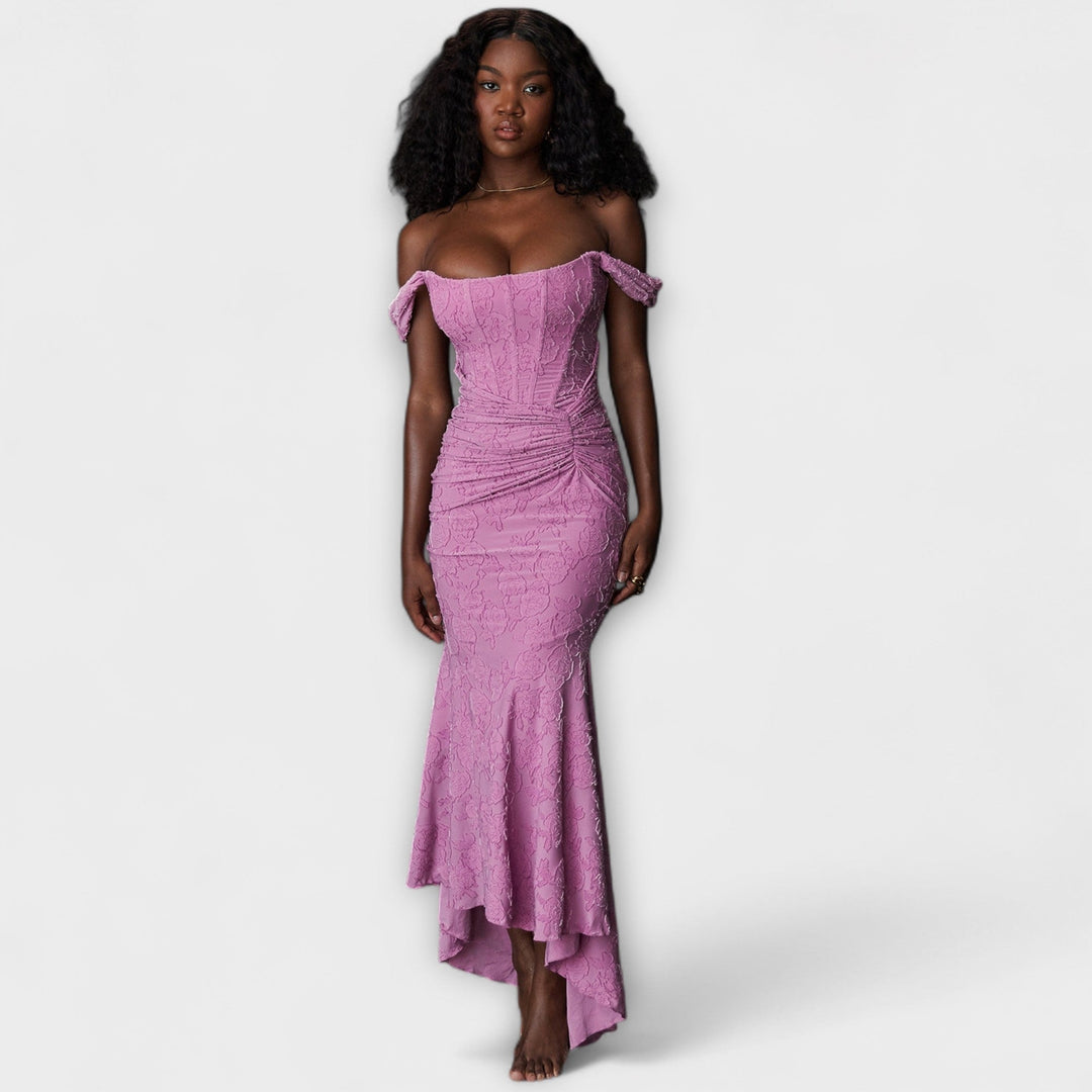 Renske - Vestido Longo com Corset Elegante e Refinado