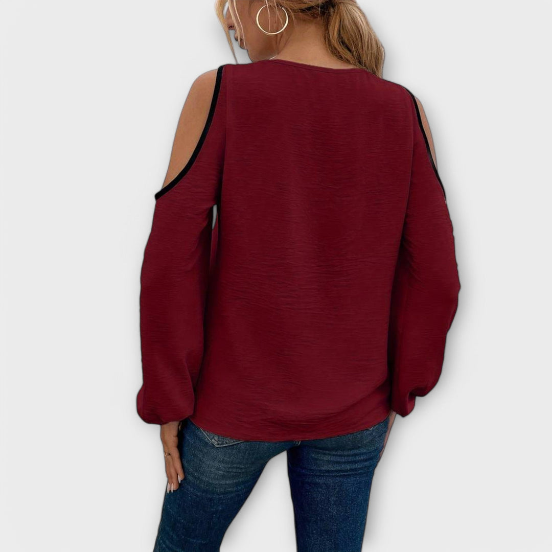 Scarlett - Blusa com decote quadrado