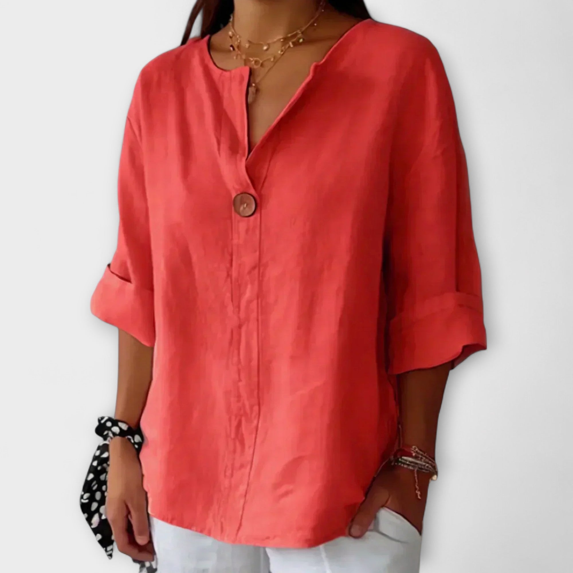 Nicole - Blusa Elegante com Decote em V