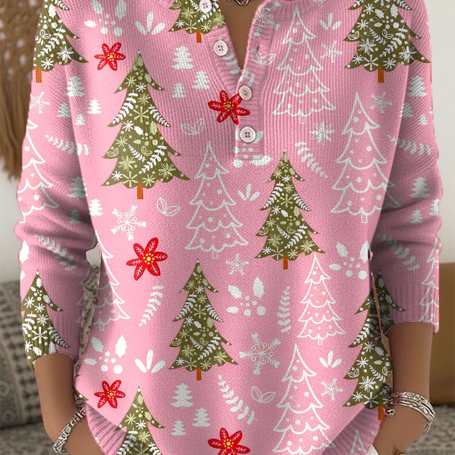 Nadia | Suéter de Natal com Botões