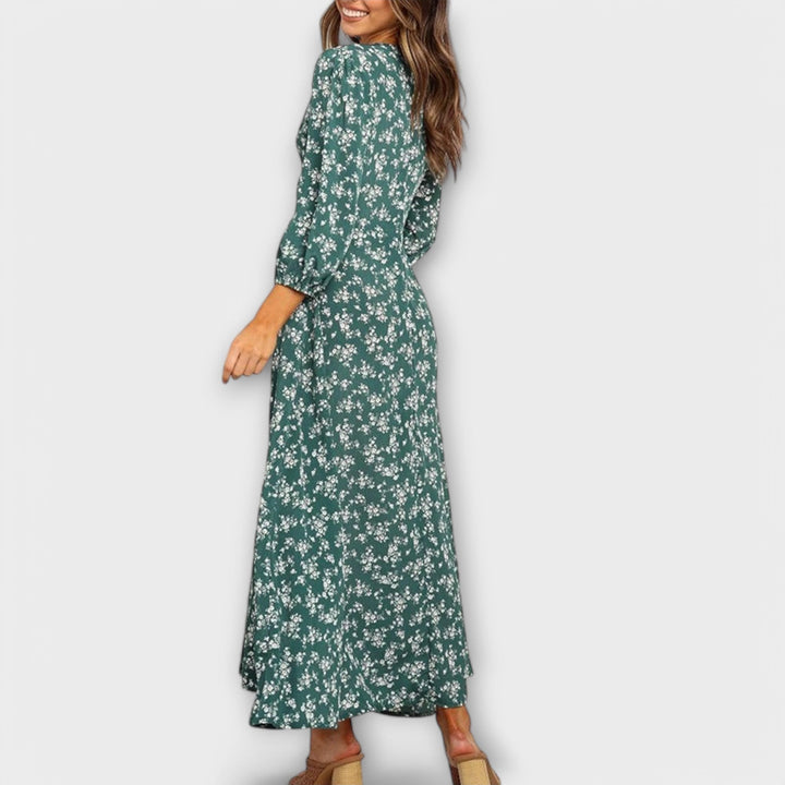 Vestido Maxi Flores para Senhoras