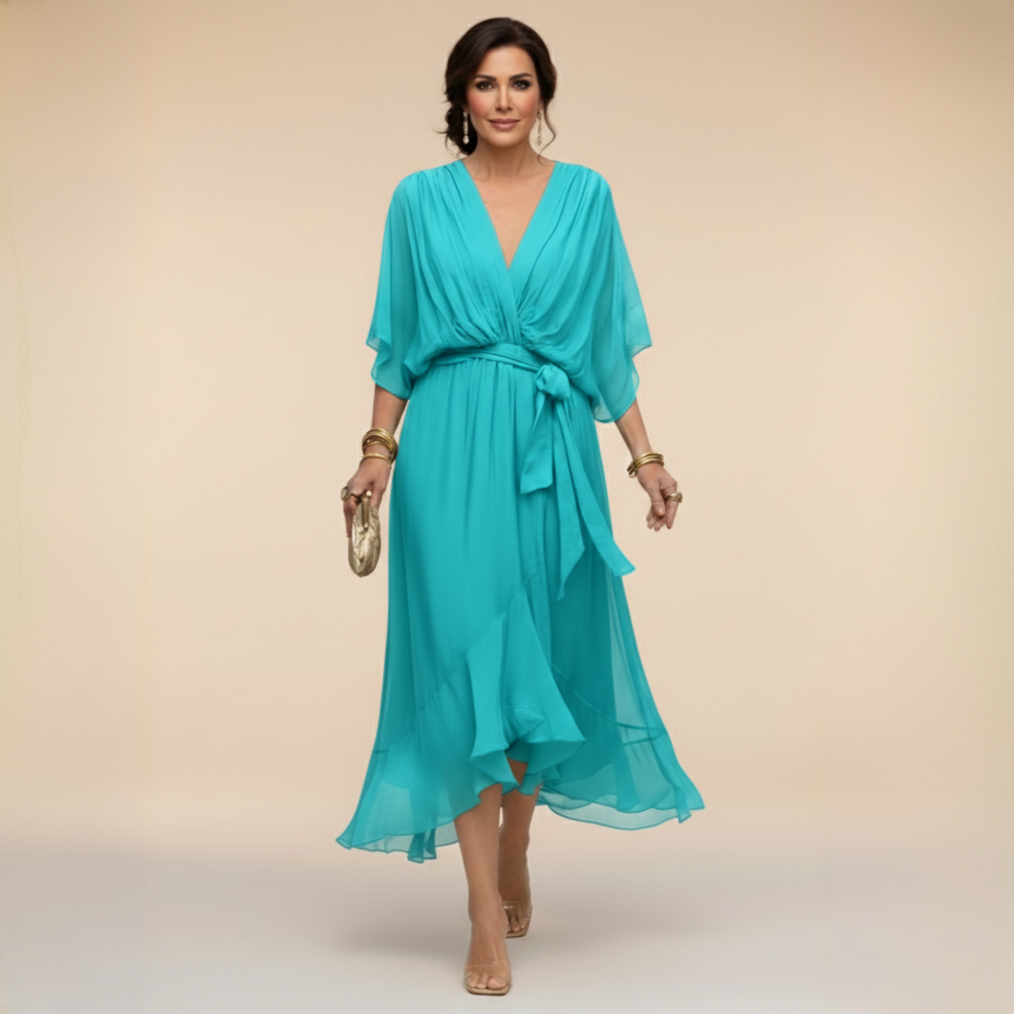 Monica - Vestido chiffon