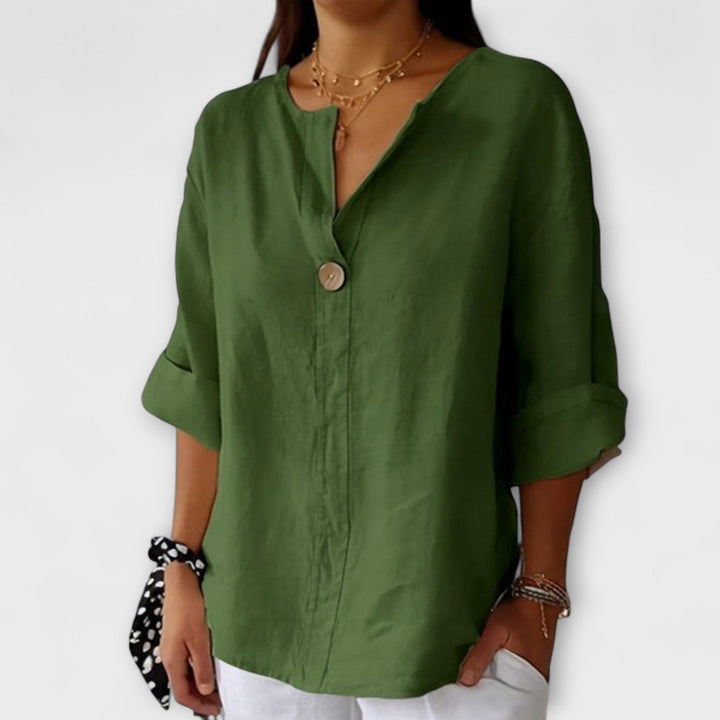 Nicole - Blusa Elegante com Decote em V