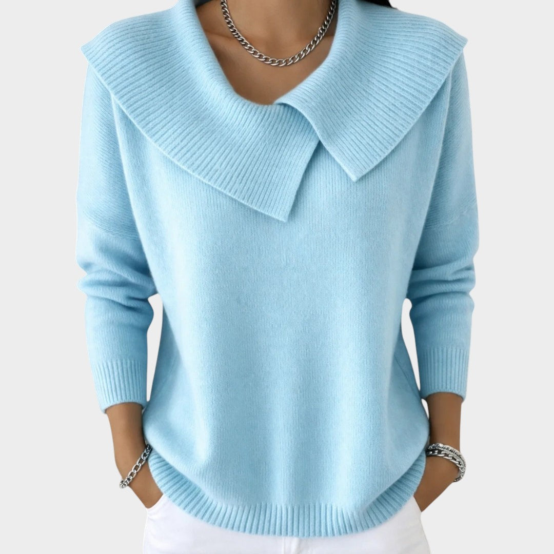 Lurdes | Pullover de malha com gola suave