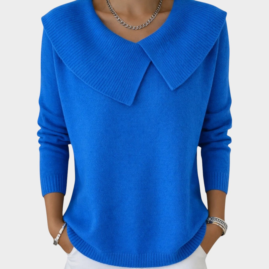 Lurdes | Pullover de malha com gola suave