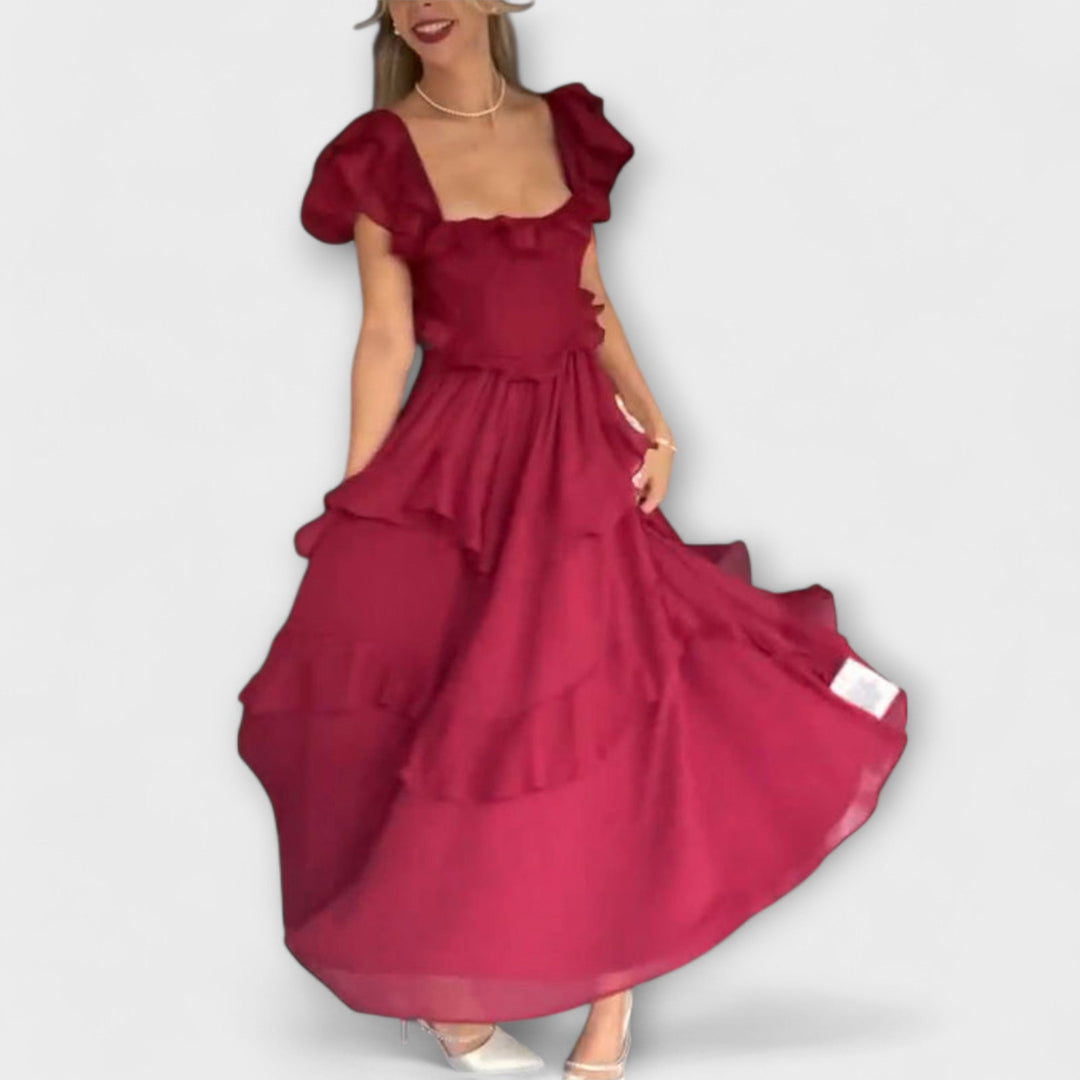 Elisa - Vestido com Detalhes em Renda