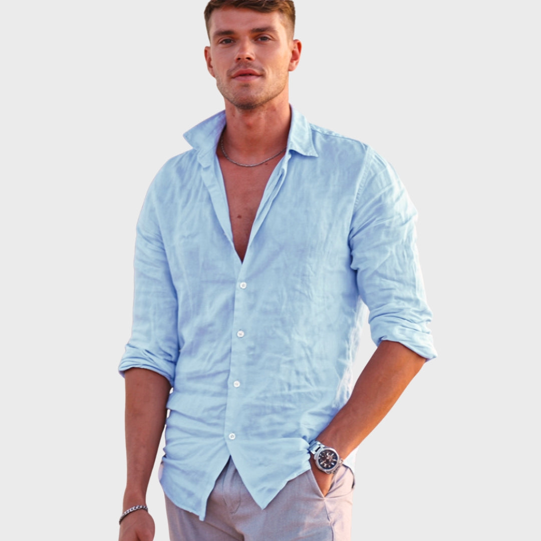 Leonardo | Camisa Casual de Linho para o Verão