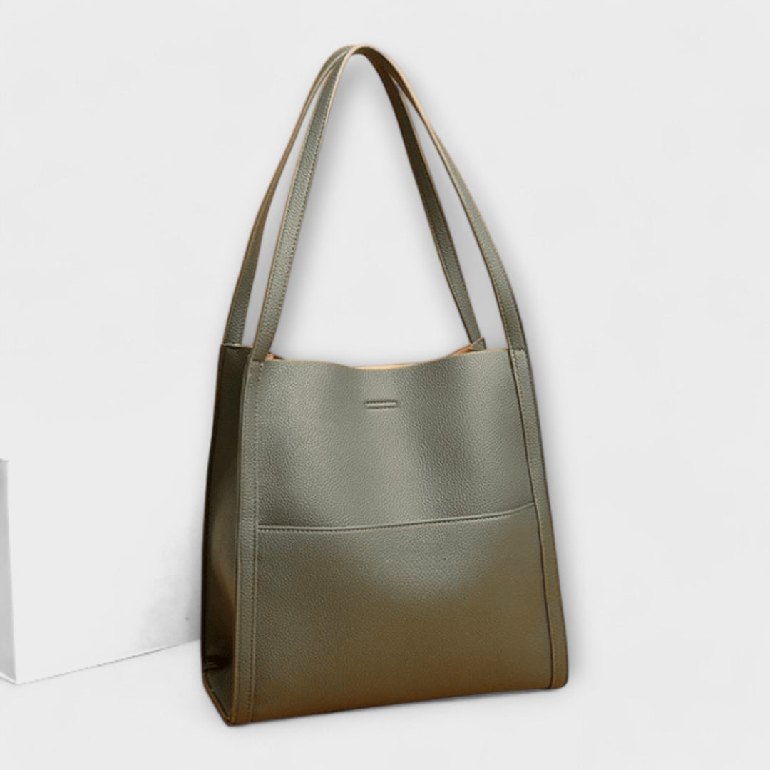 Cécile. - Bolsa de couro feita à mão