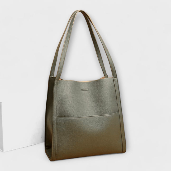 Cécile. - Bolsa de couro feita à mão
