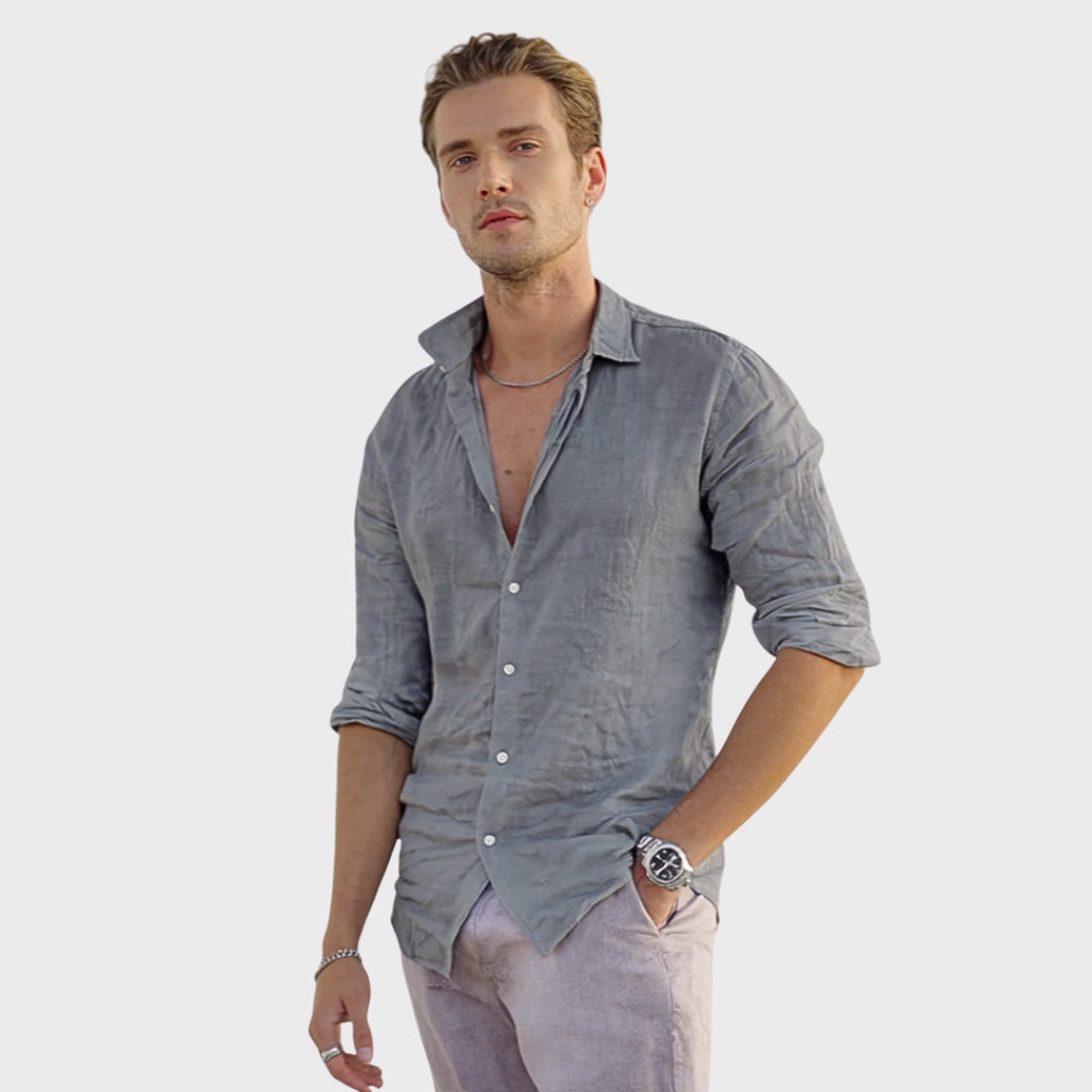 Leonardo | Camisa Casual de Linho para o Verão