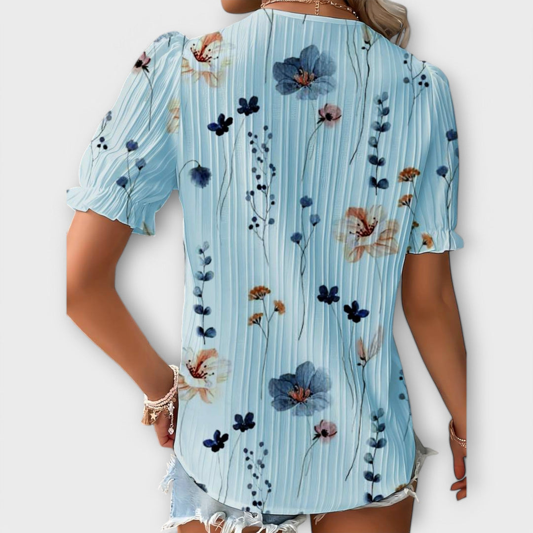 Emily - Blusa Moderna com Decote em V