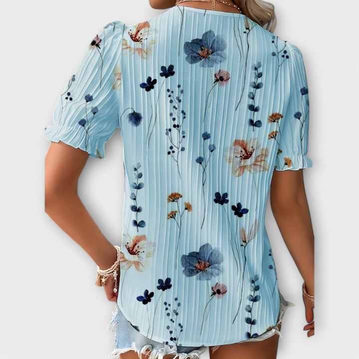 Emily - Blusa Moderna com Decote em V