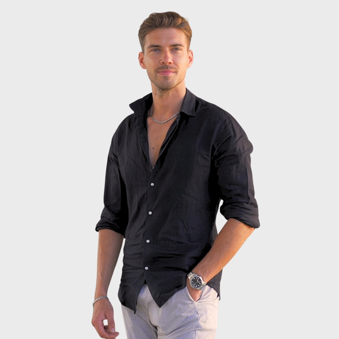 Leonardo | Camisa Casual de Linho para o Verão