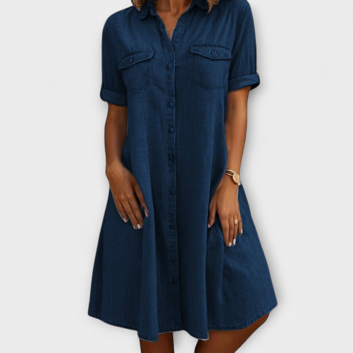 Vestido Casual A-Linha