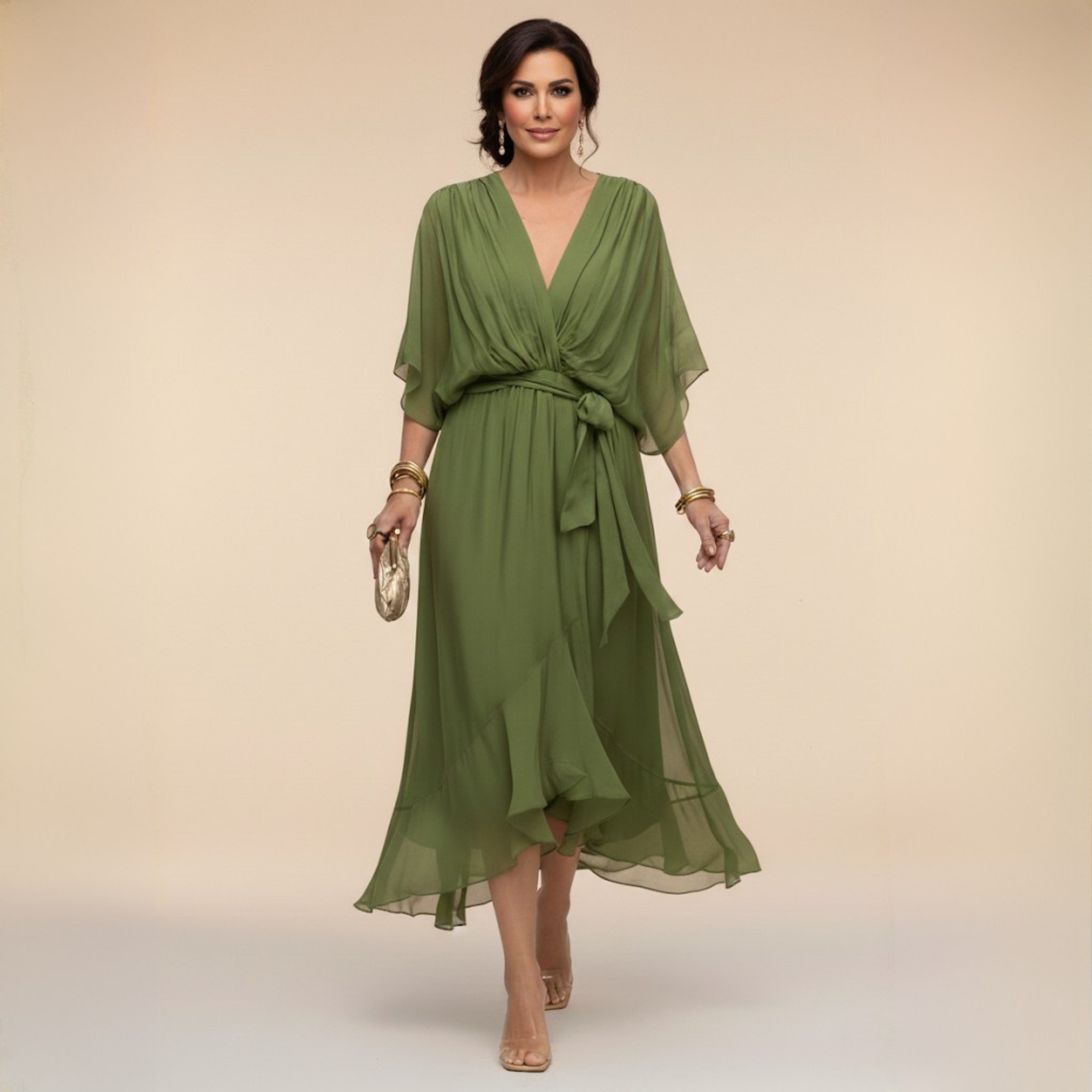 Monica - Vestido chiffon