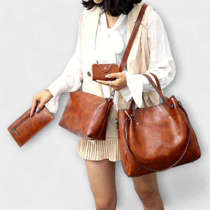 Cécile. - Conjunto de Bolsas Vintage de 4 Peças