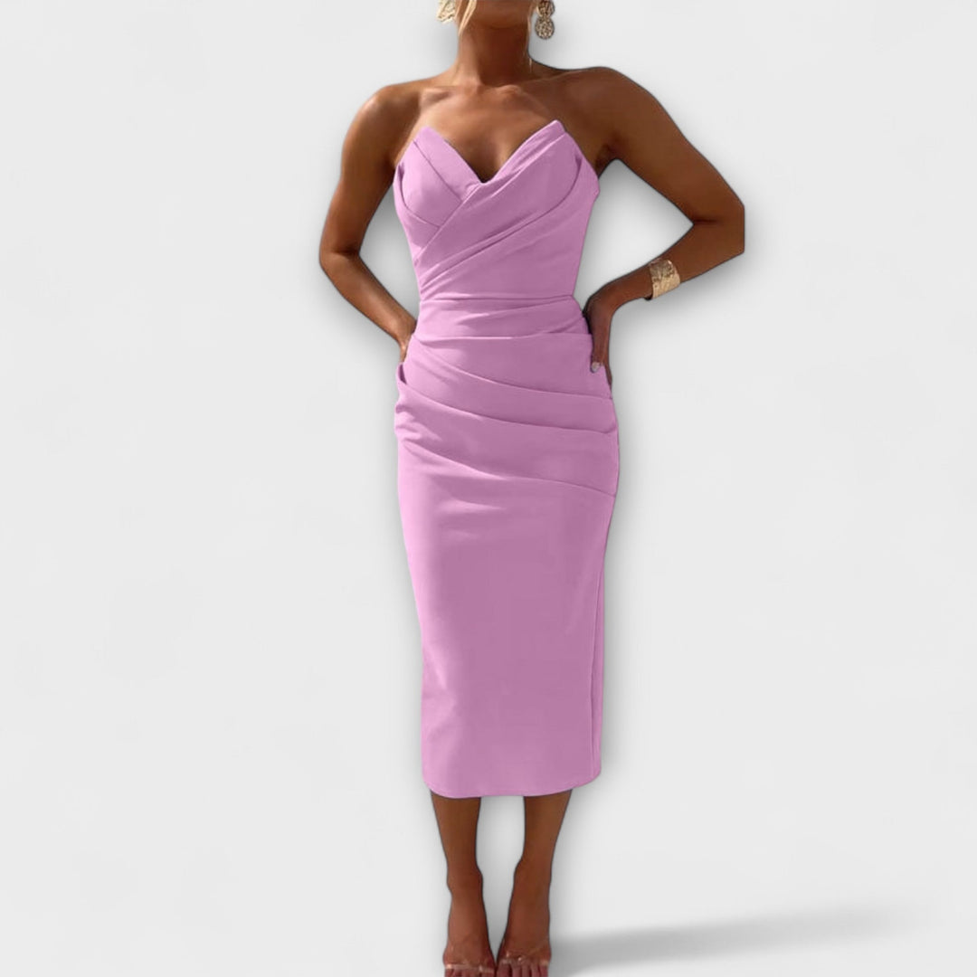 Milly - Vestido Elegante Sem Alças
