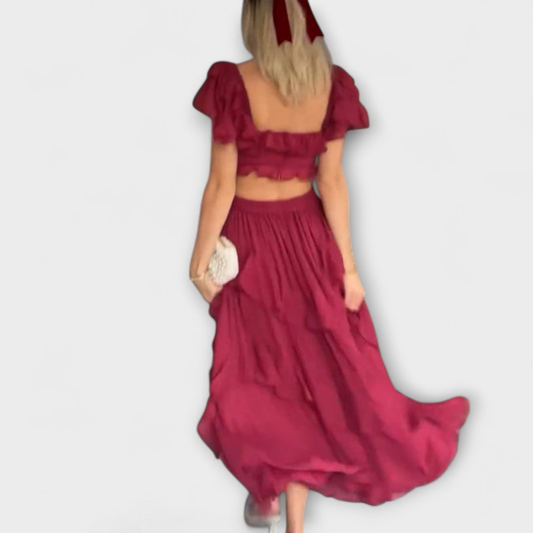 Elisa - Vestido com Detalhes em Renda