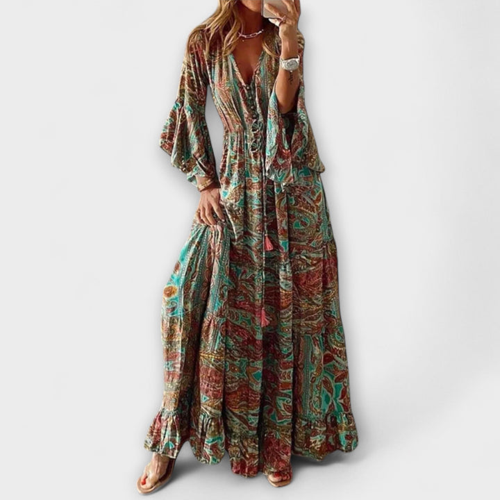 Renatilen - Vestido estampado para senhoras