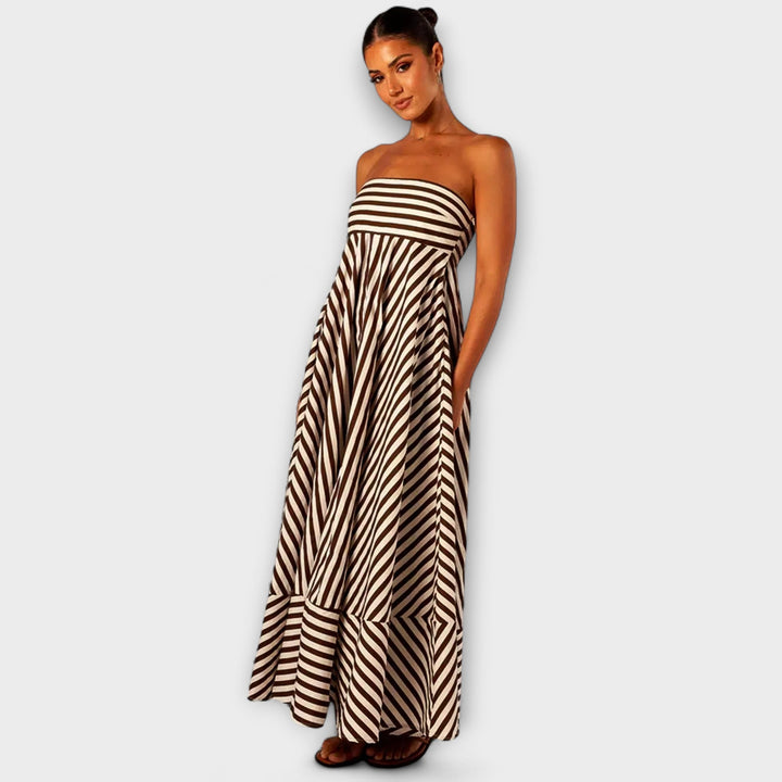 Vestido Maxi Rüsch Charme Noturno