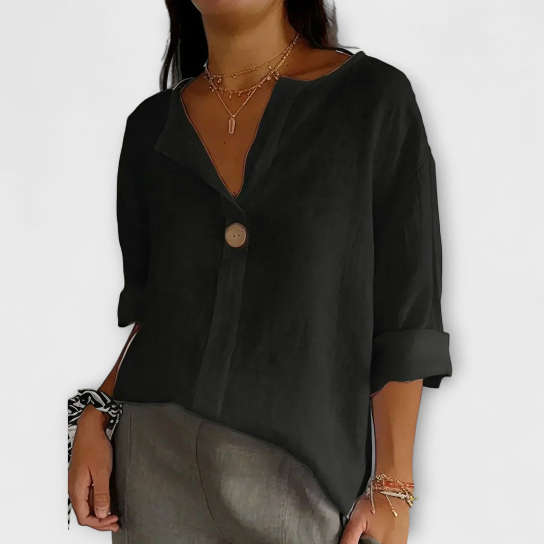 Nicole - Blusa Elegante com Decote em V