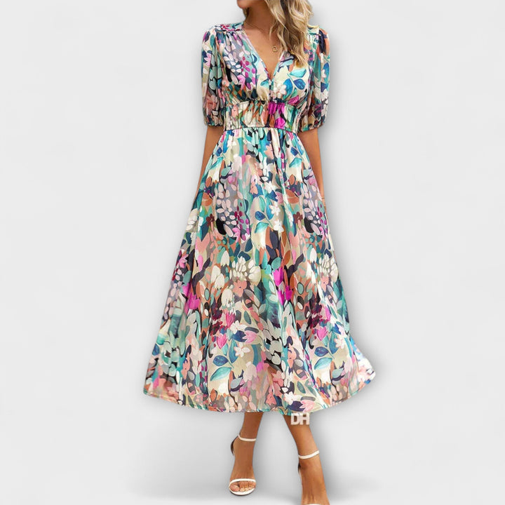 Ludivine - Vestido de Verão com Design Floral