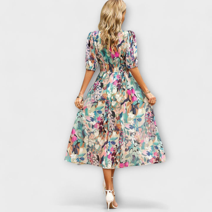 Ludivine - Vestido de Verão com Design Floral