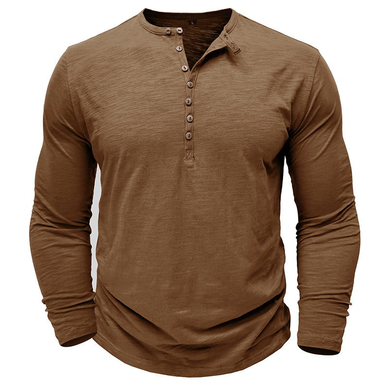 Henley - Camisa Manga Longa