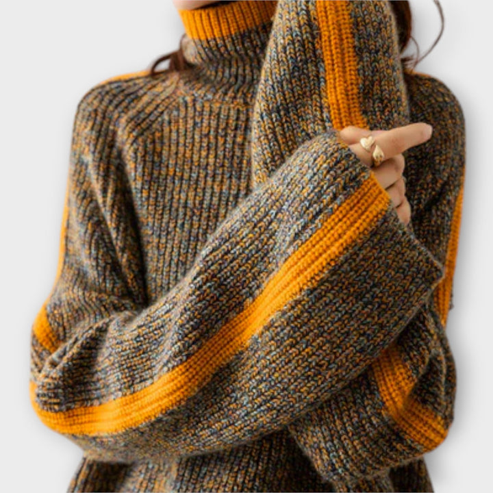 Breseis - Pullover de gola alta vintage