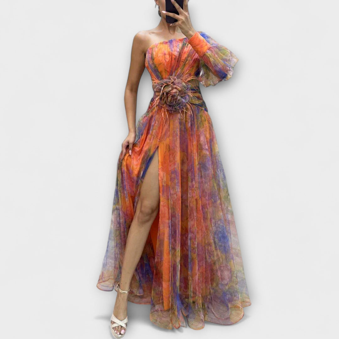 Cecilia - Vestido Elegante com Fenda