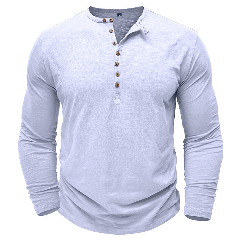 Henley - Camisa de Manga Longa
