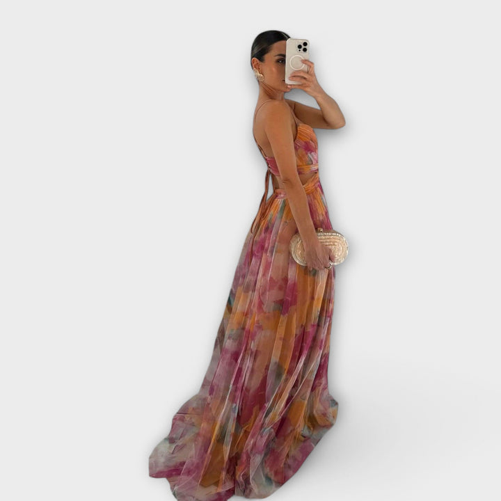 Vestido Maxi Annai em Malha - Elegante e Ajustado