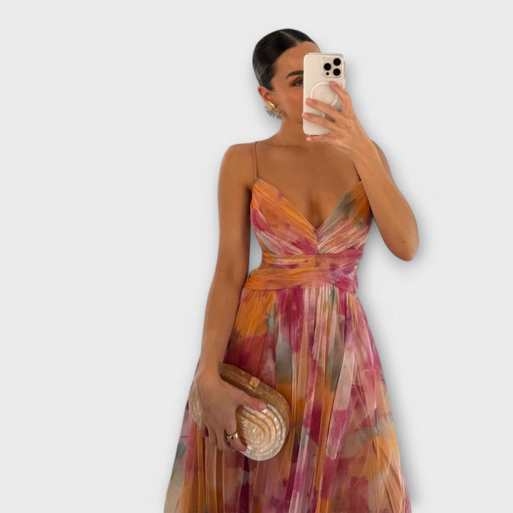 Vestido Maxi Annai em Malha - Elegante e Ajustado