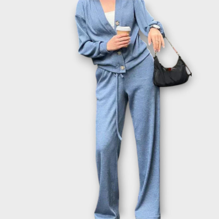 Chantal – Conjunto de Cardigan e Calças