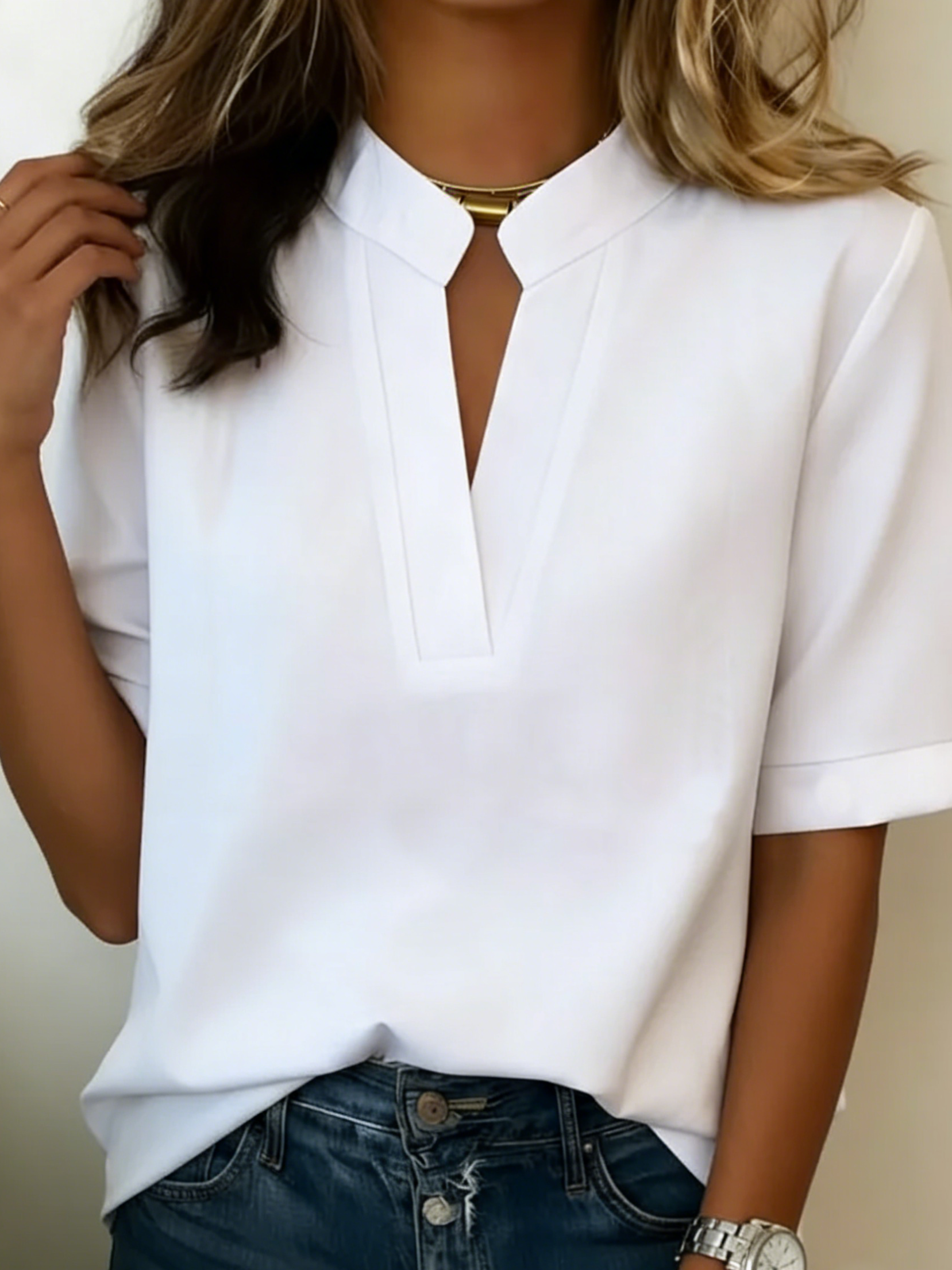 Margarida | Blusa Chic com Decote em V