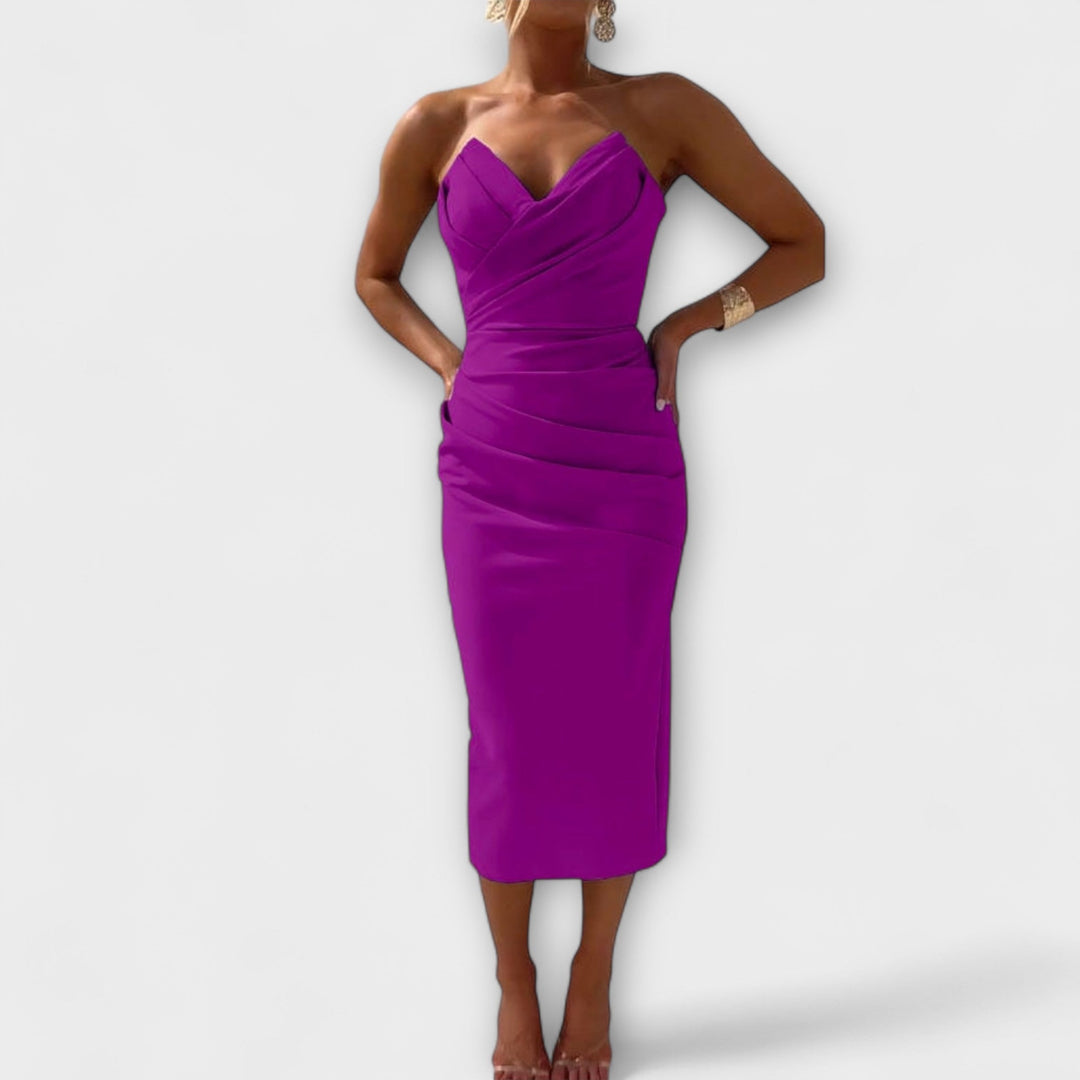 Milly - Vestido Elegante Sem Alças