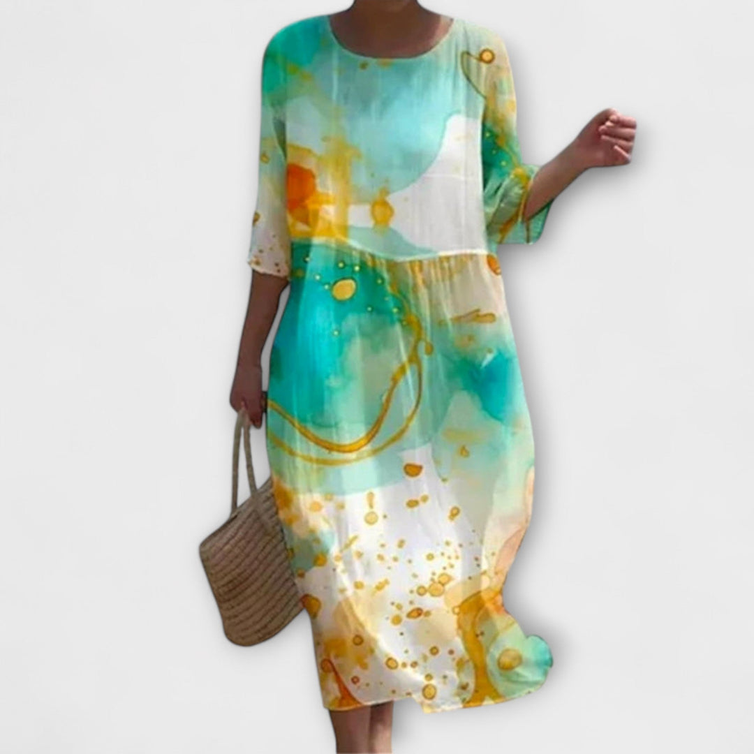 Miranda - Vestido Maxi Floral Elegante