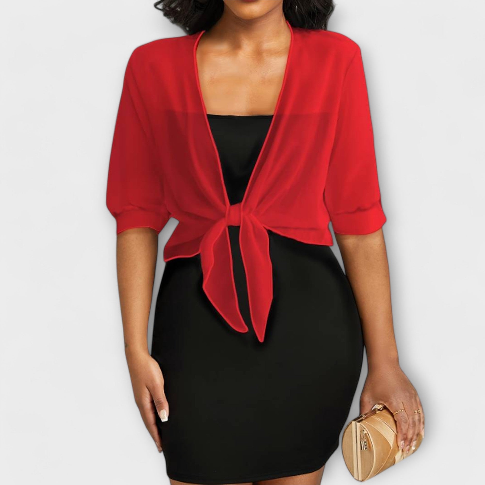 Olivia - Blusa com frente aberta