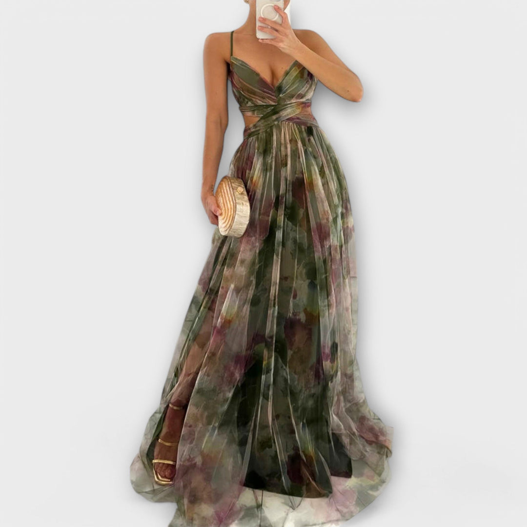 Vestido Maxi Annai em Malha - Elegante e Ajustado