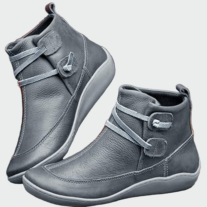 Botins ortopédicos de couro premium