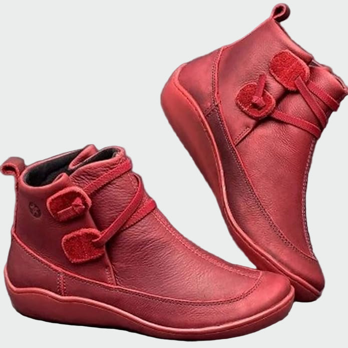 Botins ortopédicos de couro premium