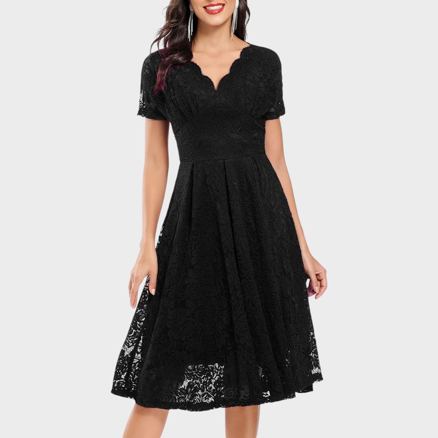Mara - Vestido Renda Floral