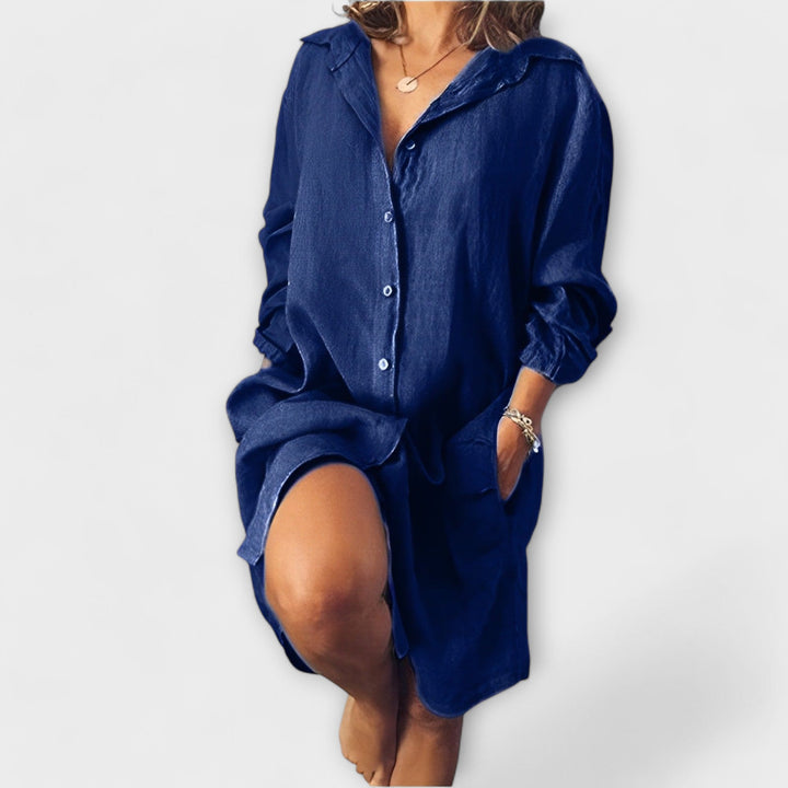 Blusa de Linho Casual para o Dia-a-Dia