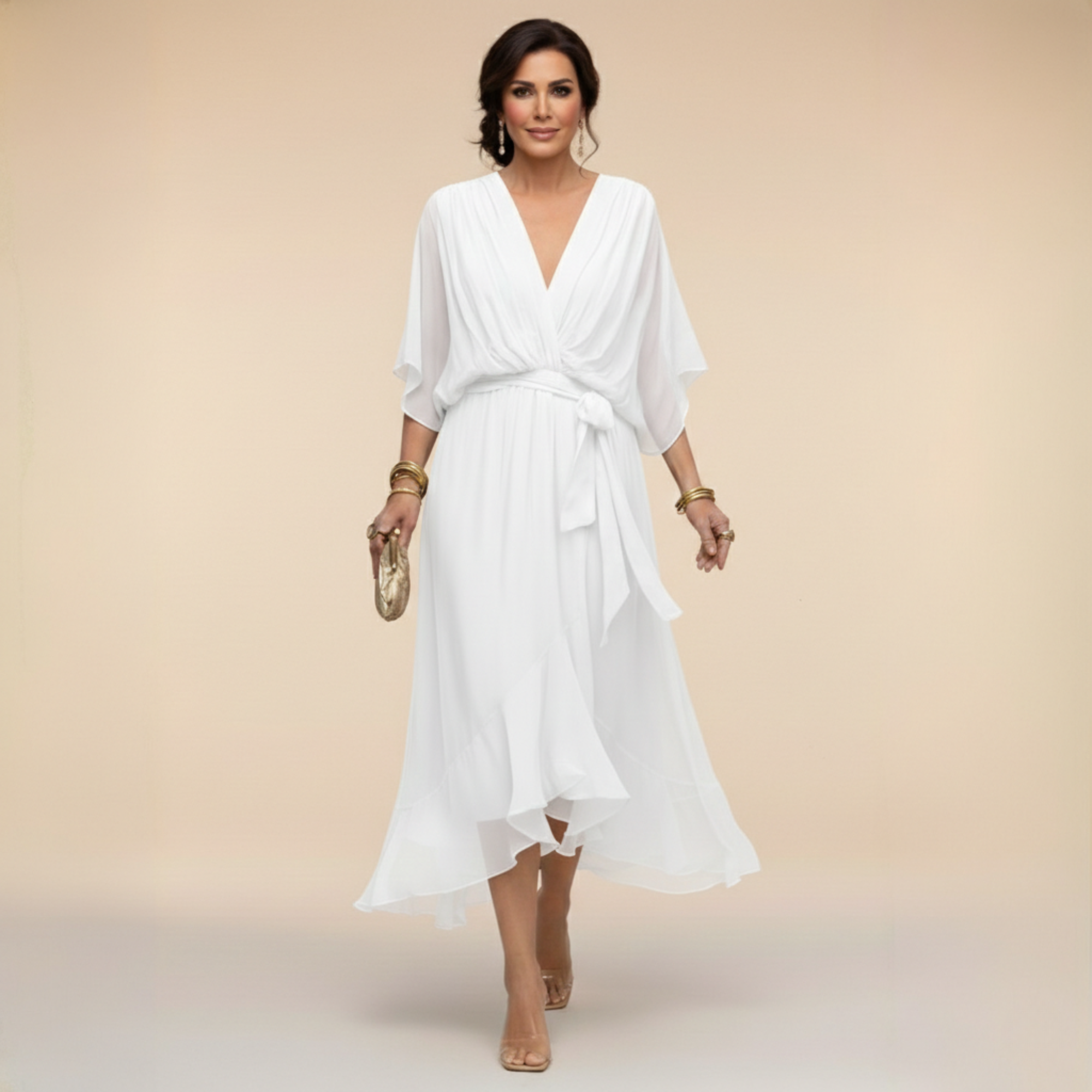 Monica - Vestido chiffon