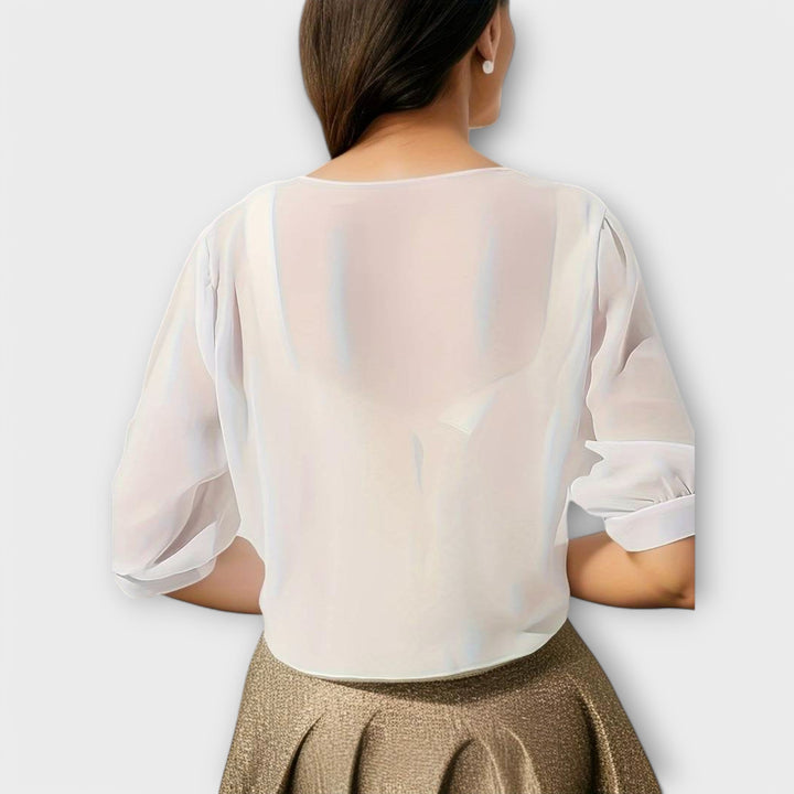 Olivia - Blusa com frente aberta