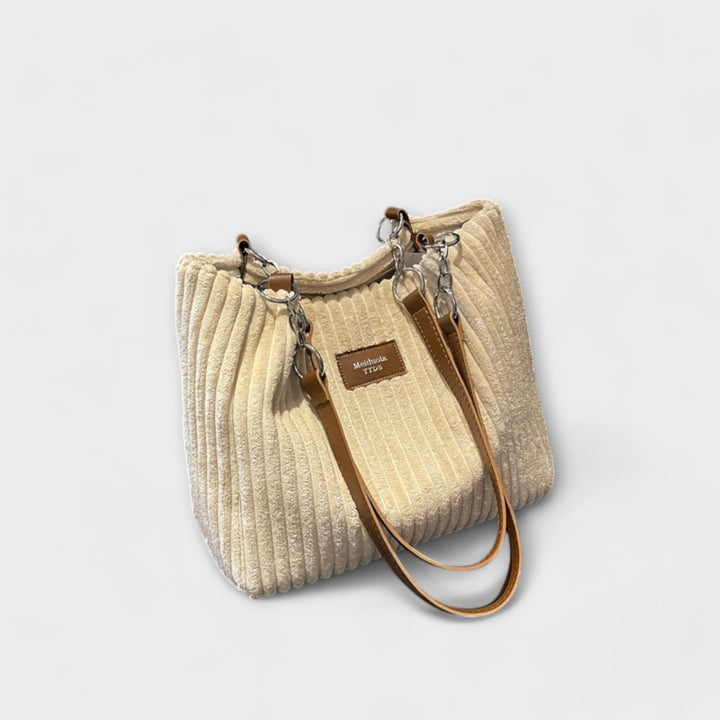 Cécile. - Bolsa de Ombro de Veludo Macio